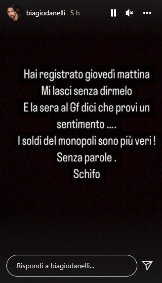 Biagio d'Anelli contro Miriana Trevisan del Grande Fratello Vip 6