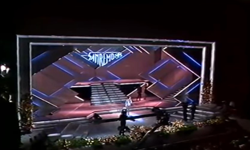 Sanremo 1988 Scenografia Castelli