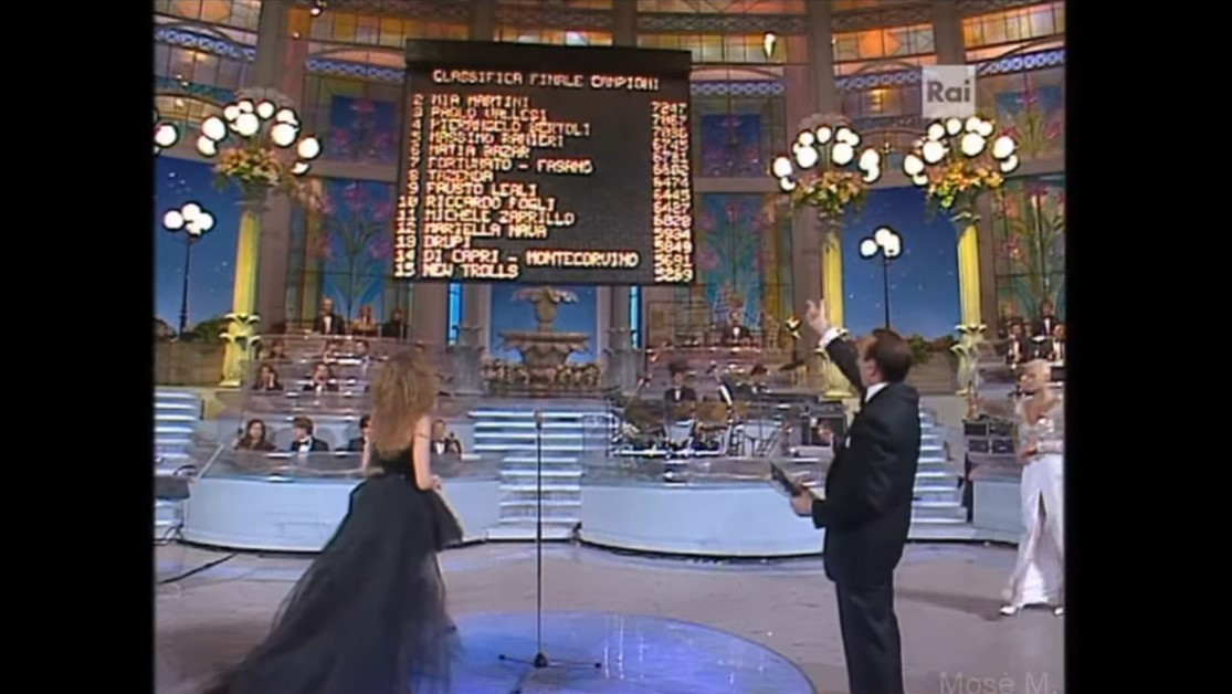 Sanremo 1992 Scenografia Castelli