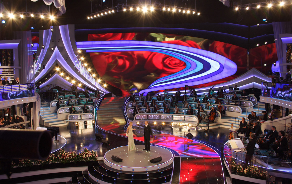 Sanremo 2007 Scenografia Castelli
