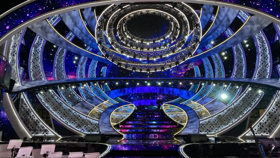 Sanremo 2022 scenografia Castelli