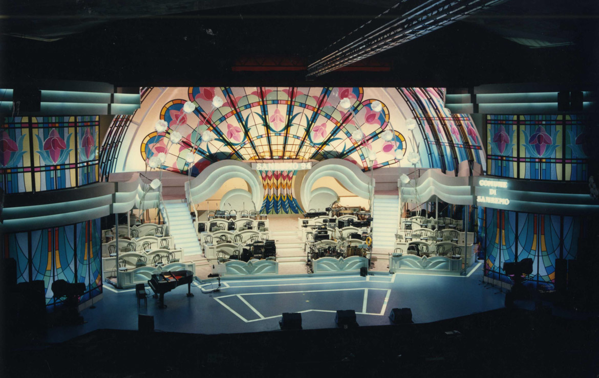 Sanremo 1994 Scenografia Castelli