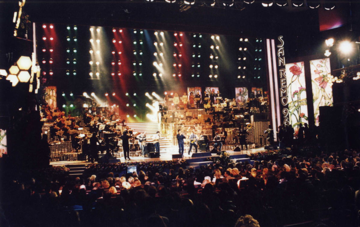 Sanremo 1996 Scenografia Castelli