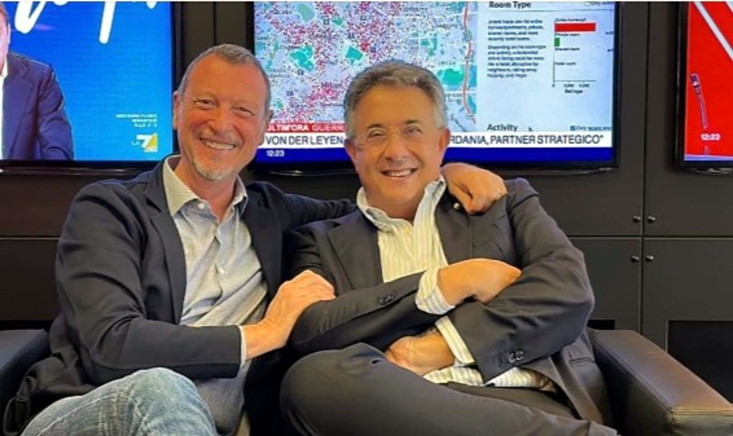 Amadeus e Roberto Sergio Sanremo 2024