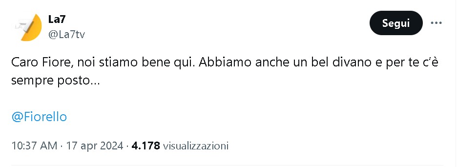 La7 Fiorello Viva Rai 2