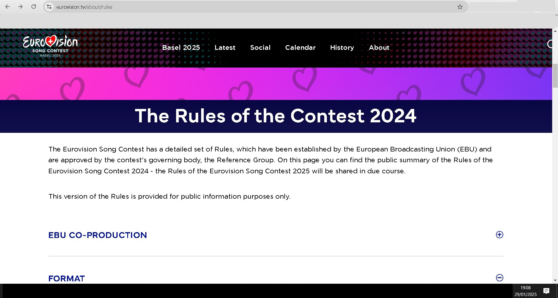 Sanremo 2025 regolamento ESC