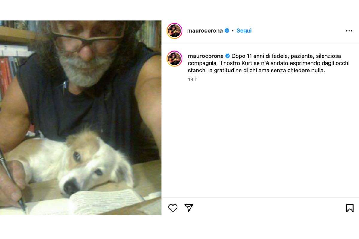 lutto per mauro corona