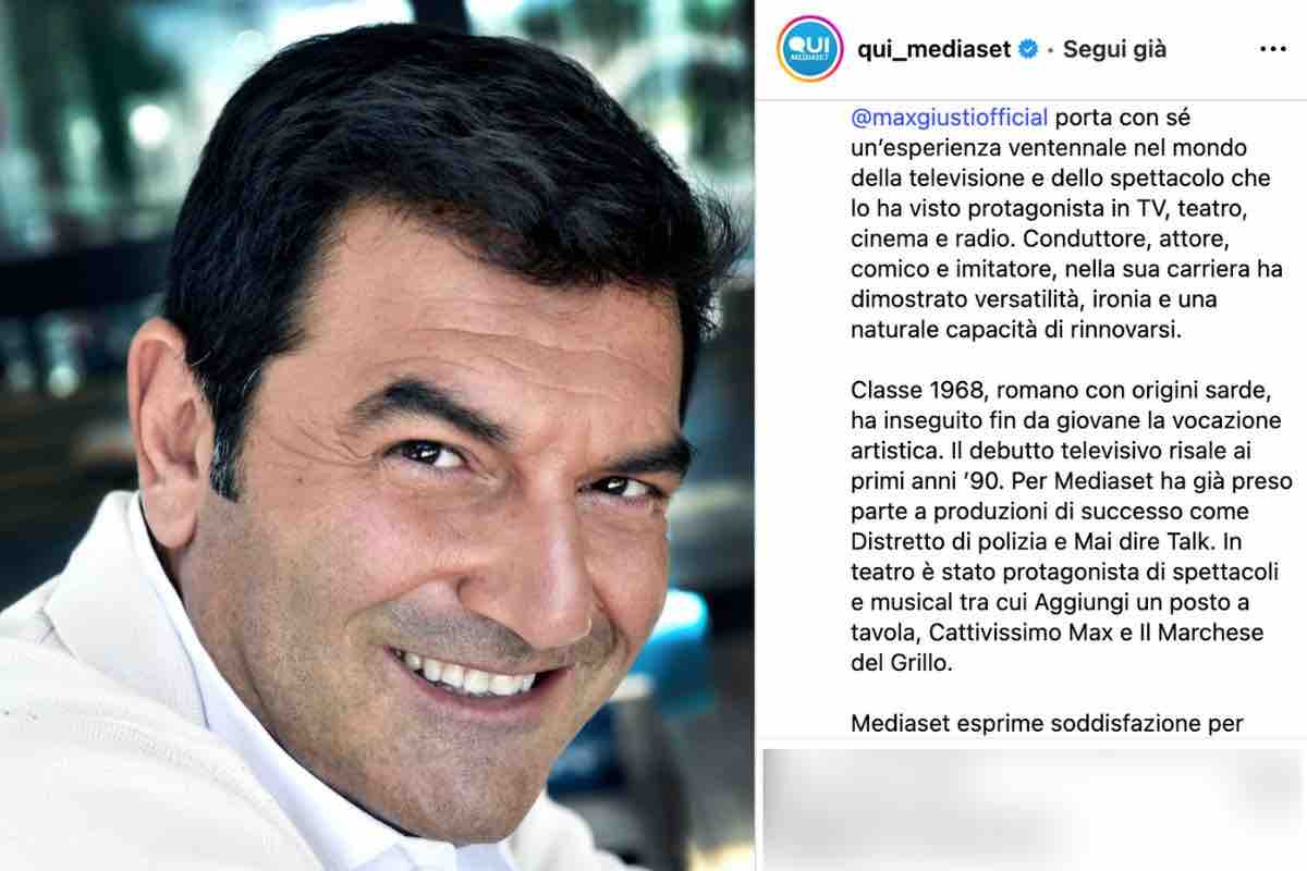 max giusti a mediaset