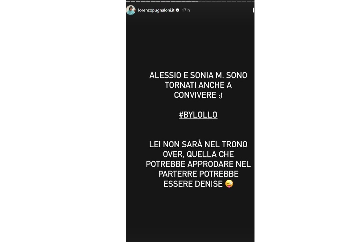 Indiscrezione Pugnaloni