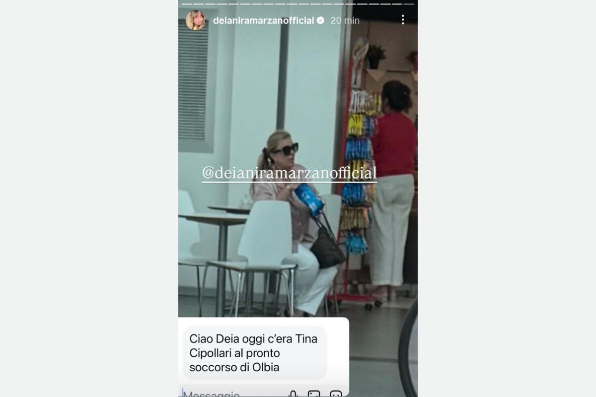 tina cipollari al pronto soccorso