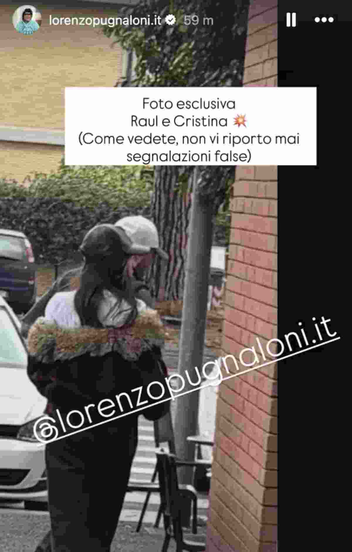 Raoul e Cristina paparazzati a Roma