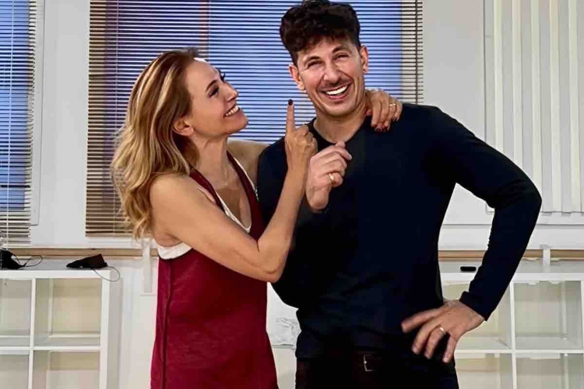 Barbara D'Urso e Pasquale La Rocca in sala prove a Ballando Con Le Stelle 