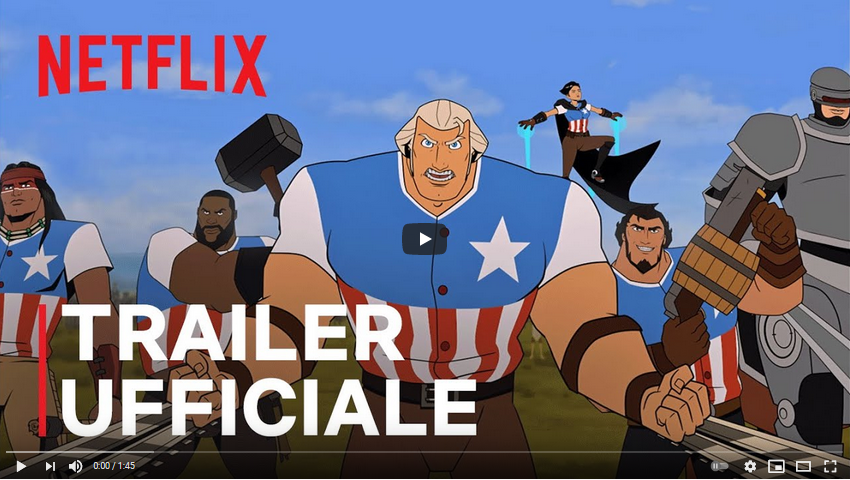 America: Il Film - trailer italiano del film animato di Netflix