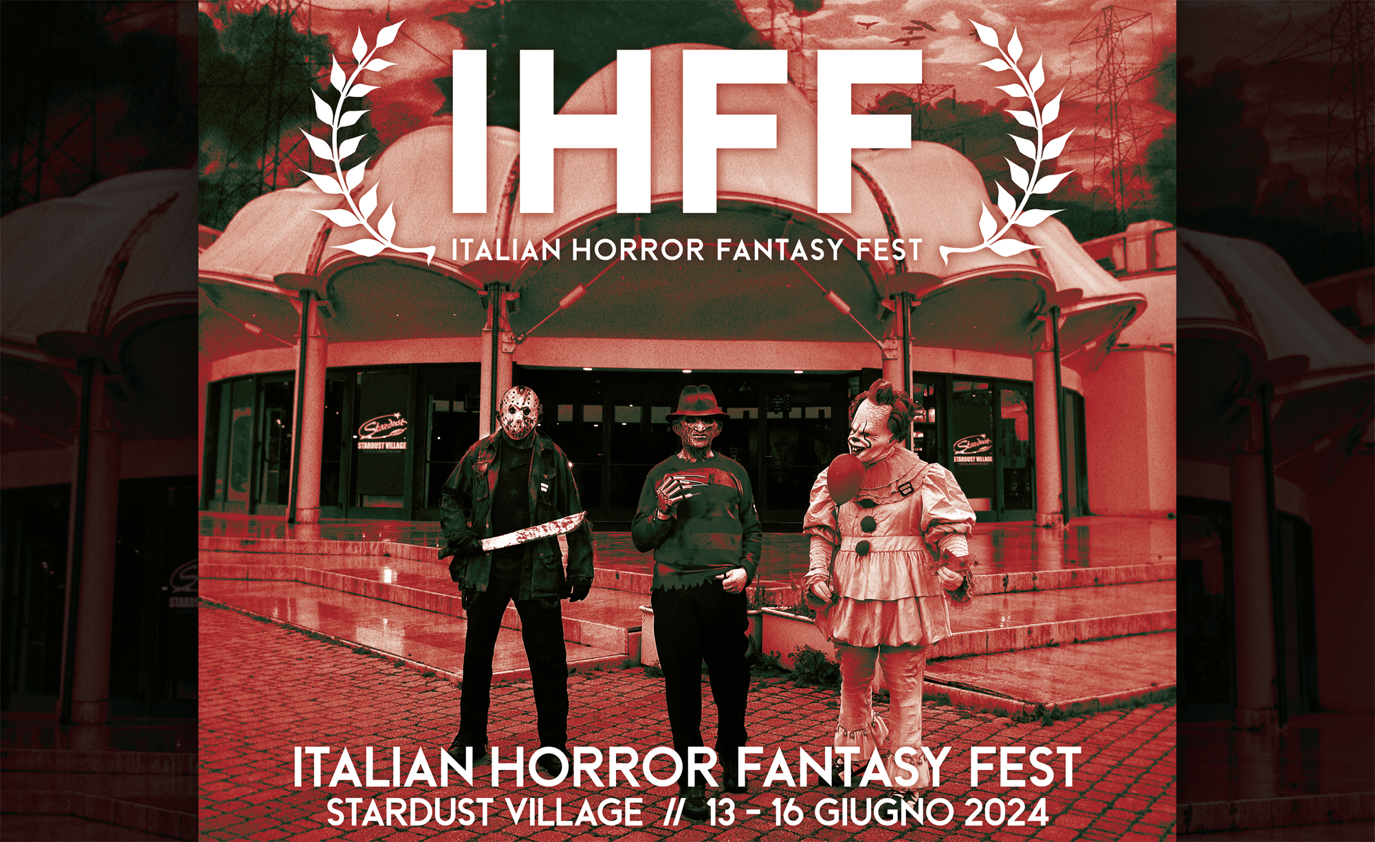 Tante novità per l'Italian Horror Fantasy Fest 2024, che si svolgerà dal 13 al 16 Giugno presso lo Stardust Village - Tra gli ospiti Sergio Stivaletti, Luigi Cozzi, Eros Puglielli, con Paolo Ruffini presentatore dell'evento.
