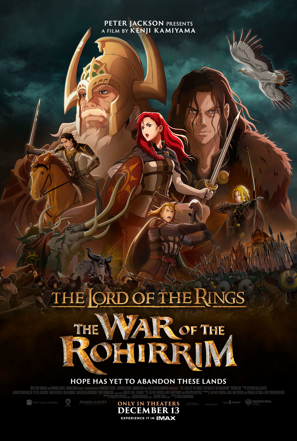 Nuovi contenuti ufficiali, anteprima colonna sonora e popcorn bucket per il film animato Il Signore degli Anelli: La Guerra dei Rohirrim - Al cinema nel 2025 con Warner Bros. Pictures Italia
