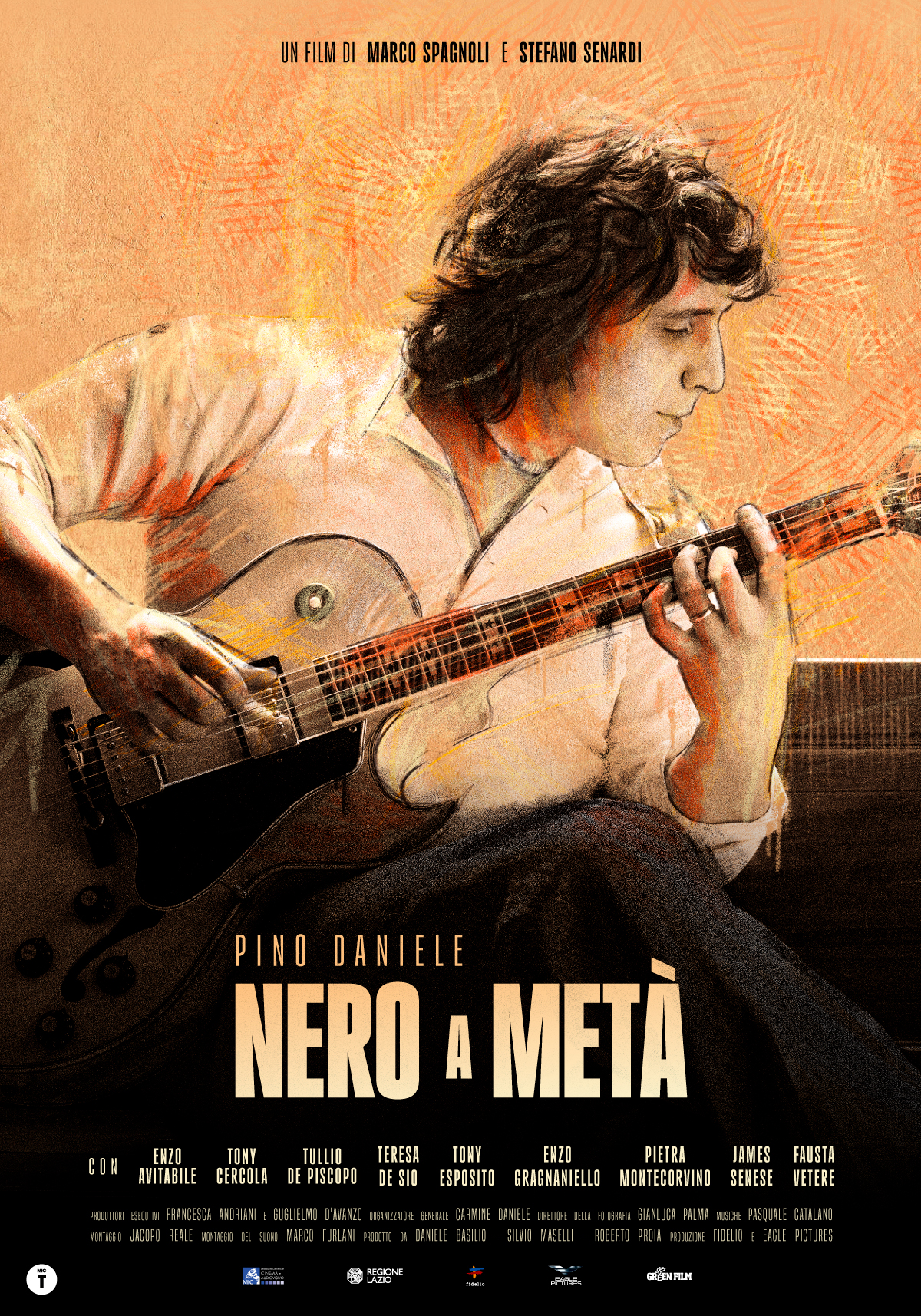 A 10 anni dalla scomparsa di Pino Daniele arriva nei cinema solo il 4, 5 e 6 gennaio 2025 il documentario “Pino Daniele – Nero a metà” di Marco Spagnoli e Stefano Senardi.