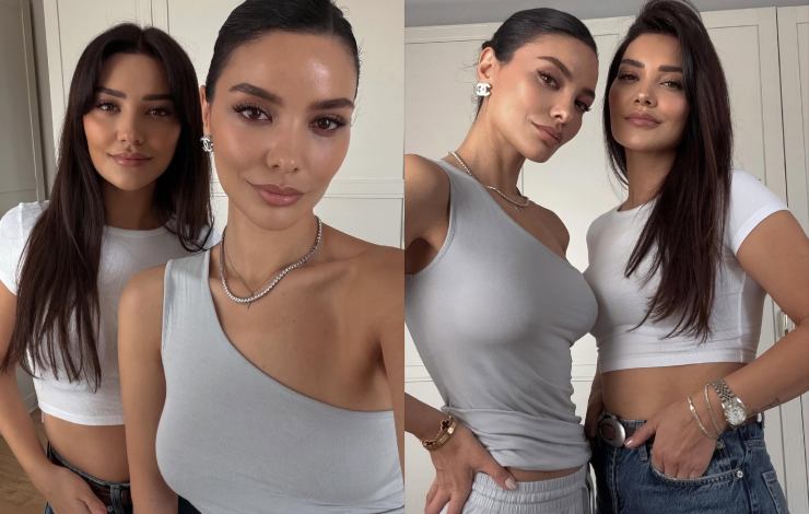 Hazal Küçükköse e sua sorella gemella 