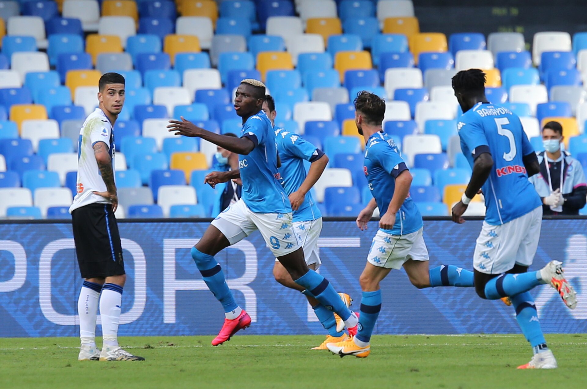 Napoli-Atalanta 4-1 risultato anticipo Serie A 17 ottobre 2020