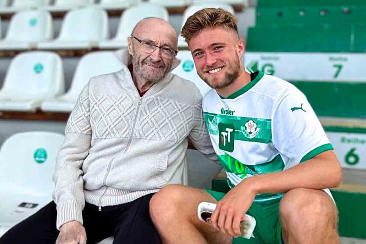 Phil Collins con il figlio Matthew